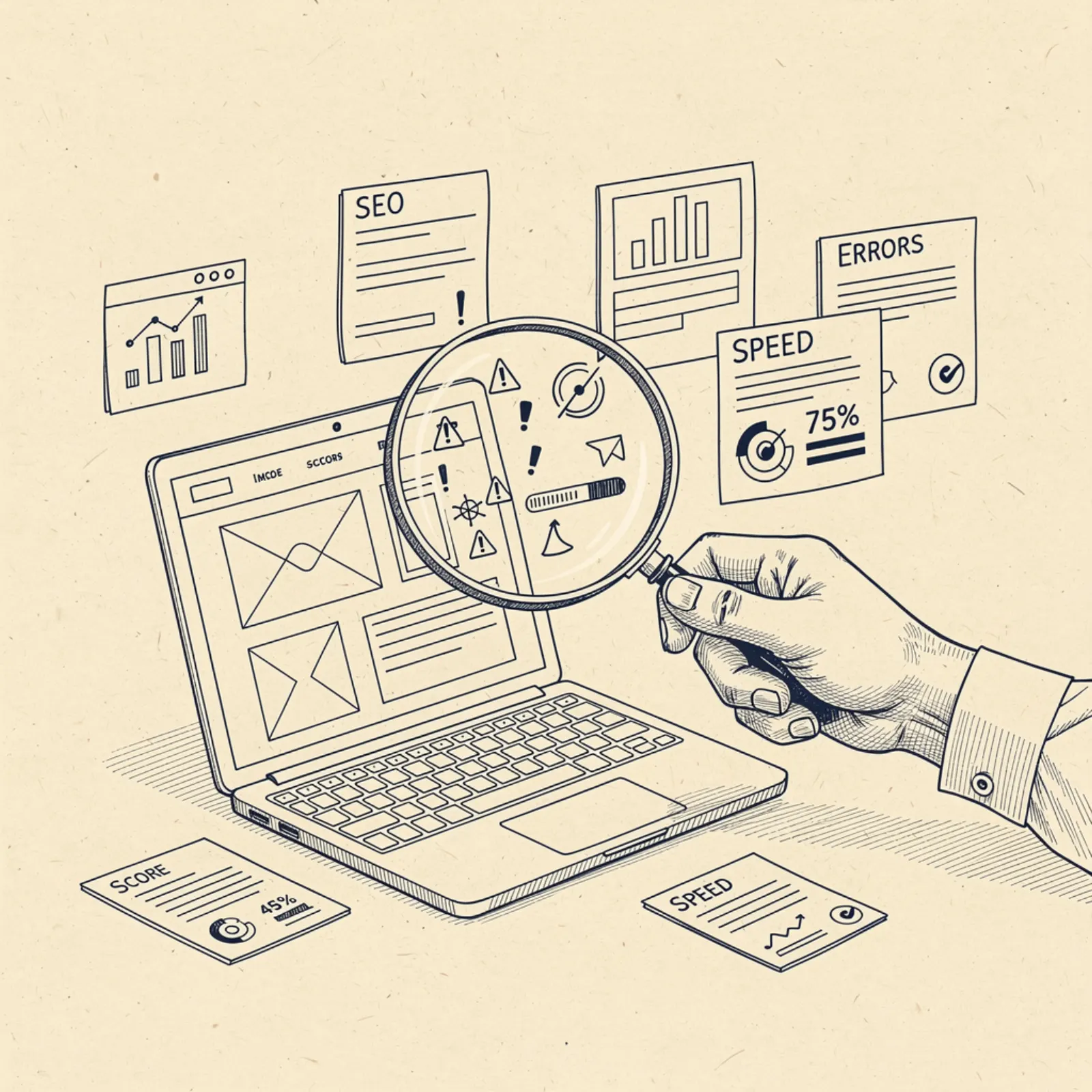 Competitive analysis view of multiple business websites