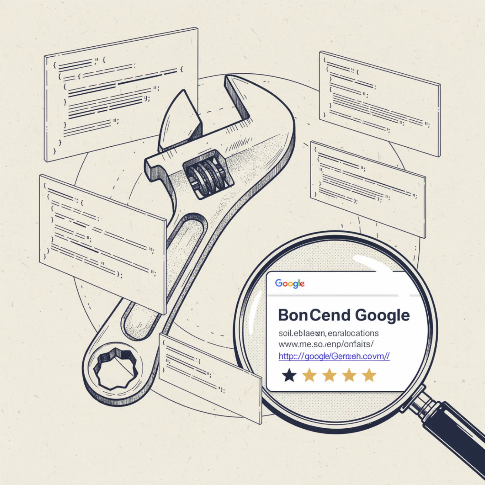 Technical SEO schema markup code view